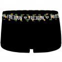 FREEGUN Boxer Femme Coton bio CBASS1 Ananas Noir