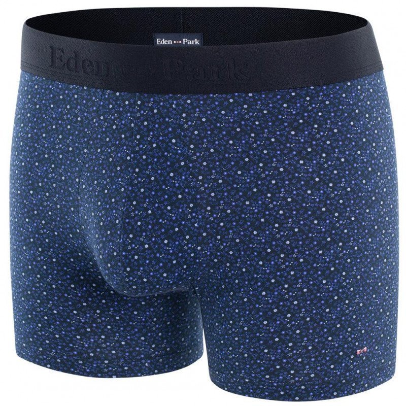 EDEN PARK Boxer Homme Coton FLEUR Marine