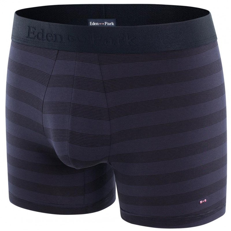 EDEN PARK Boxer Homme Coton RAYURES Marine