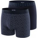 EDEN PARK Lot de 2 Boxers Homme Coton DUOPAP Marine Azur