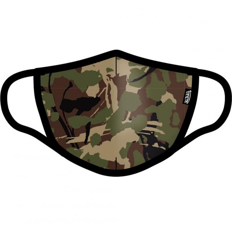 VON DUTCH Masque Adulte Tissu Lavable CAMO Kaki