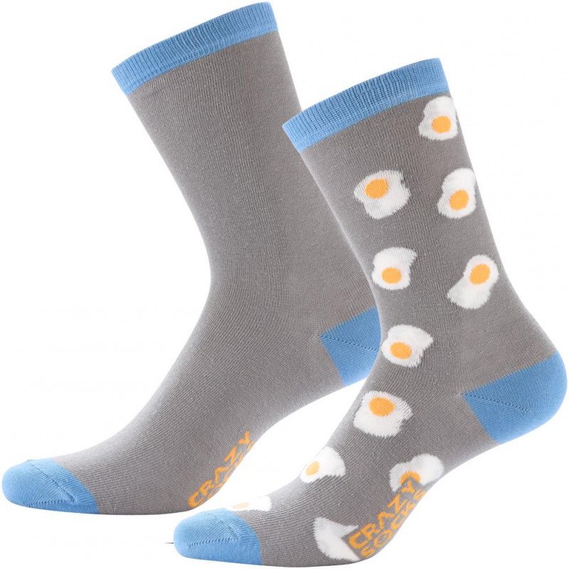 LOT DE 2 Chaussettes Chaussettes Homme FOODBE Gris et Bleu