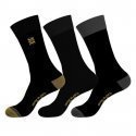 LOT DE 3 Chaussettes Chaussettes Homme CHVASS4 Noir et Jaune