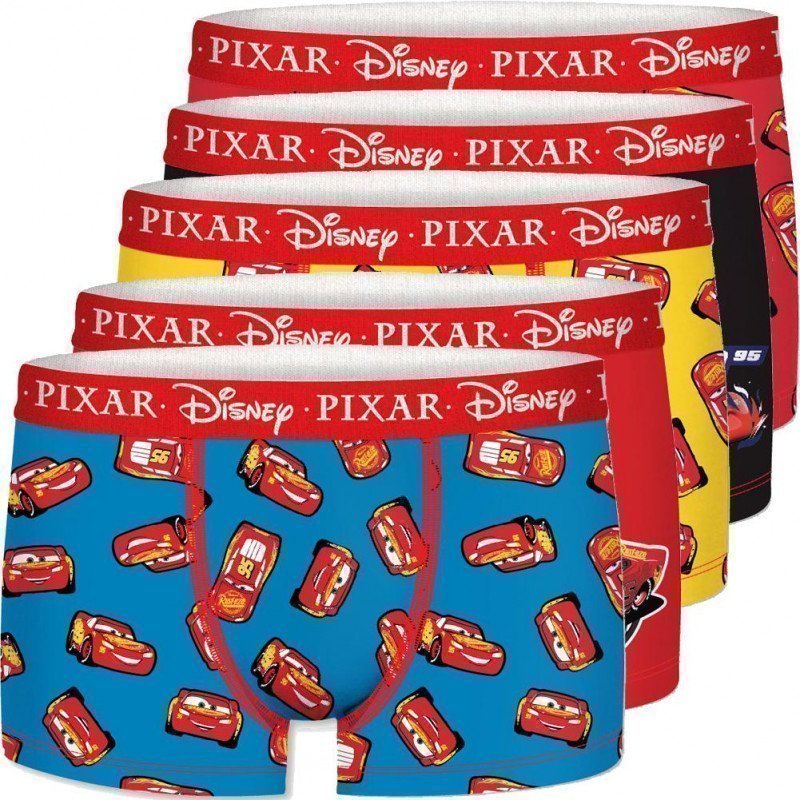 LOT DE 5 Boxer Sous-vêtements Garçon BCX5LOT Multicolore et Rouge