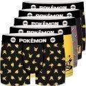 POKEMON Lot de 5 Boxers Garçon Coton BCX5LOT 4 Noir Jaune PIKACHU