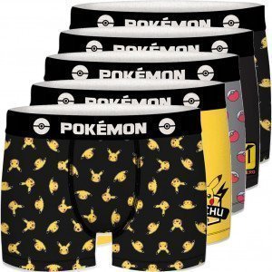 LOT DE 5 Boxer Sous-vêtements Garçon BCX5LOT Noir et Jaune
