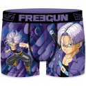 FREEGUN Boxer Homme Microfibre TRU Violet Noir DRAGON BALL Z