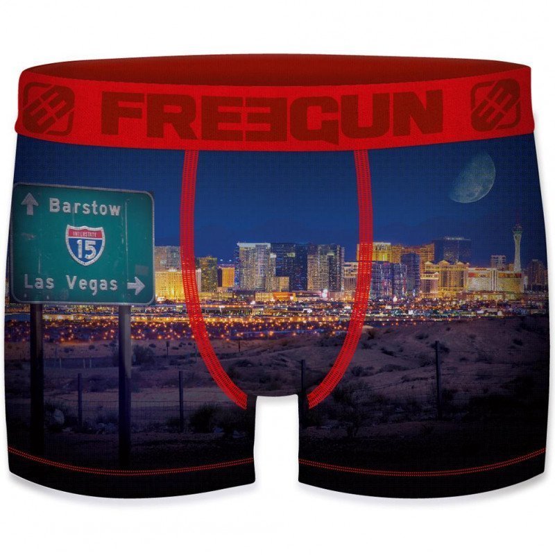 Boxer Homme PAN Bleu et Rouge