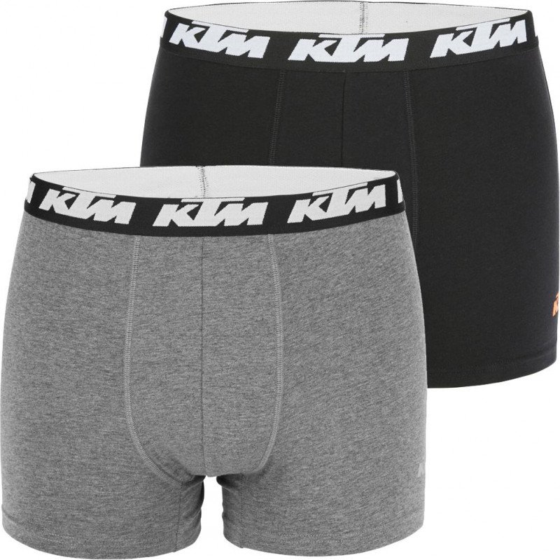 LOT DE 2 Boxer Sous-vêtements Homme BCX2BASS1 Noir et Anthracite