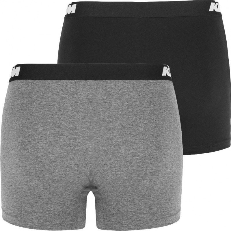 LOT DE 2 Boxer Sous-vêtements Homme BCX2BASS1 Noir et Anthracite