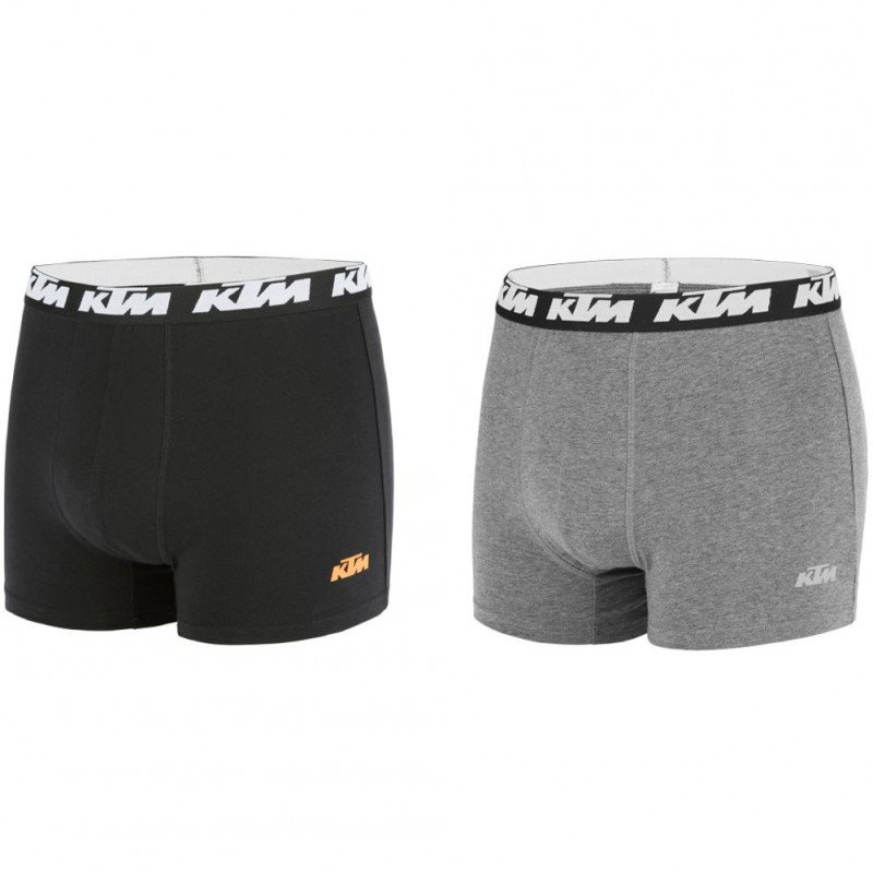 LOT DE 2 Boxer Sous-vêtements Homme BCX2BASS1 Noir et Anthracite