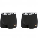 LOT DE 2 Boxer Sous-vêtements Homme BCX2BASS1 Noir et Uni
