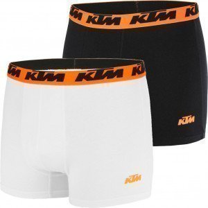 KTM Lot de 2 Boxers Homme Coton BCX2BASS2 Blanc Noir