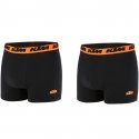 KTM Lot de 2 Boxers Homme Coton BCX2BASS2 Noir Noir