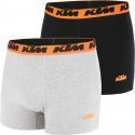 KTM Lot de 2 Boxers Homme Coton BCX2BASS2 Souris Noir