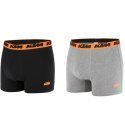 LOT DE 2 Boxer Sous-vêtements Homme BCX2BASS2 Noir et Anthracite