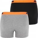 LOT DE 2 Boxer Sous-vêtements Homme BCX2BASS2 Noir et Anthracite