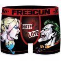 FREEGUN Boxer Garçon Microfibre LOV Noir Rouge DC COMICS