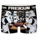 FREEGUN Boxer Homme Microfibre FON Noir Blanc STAR WARS