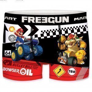 FREEGUN Boxer Homme Microfibre VER Noir MARIO KART