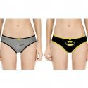 DC COMICS Lot de 2 Shortys Fille SCX2 ASS1 Gris Noir JUSTICE LEAGUE