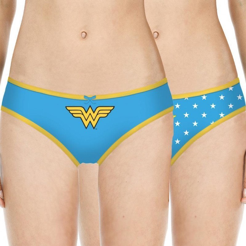 LOT DE 2 Shorty Sous-vêtements Fille SCX2 Bleu et Jaune