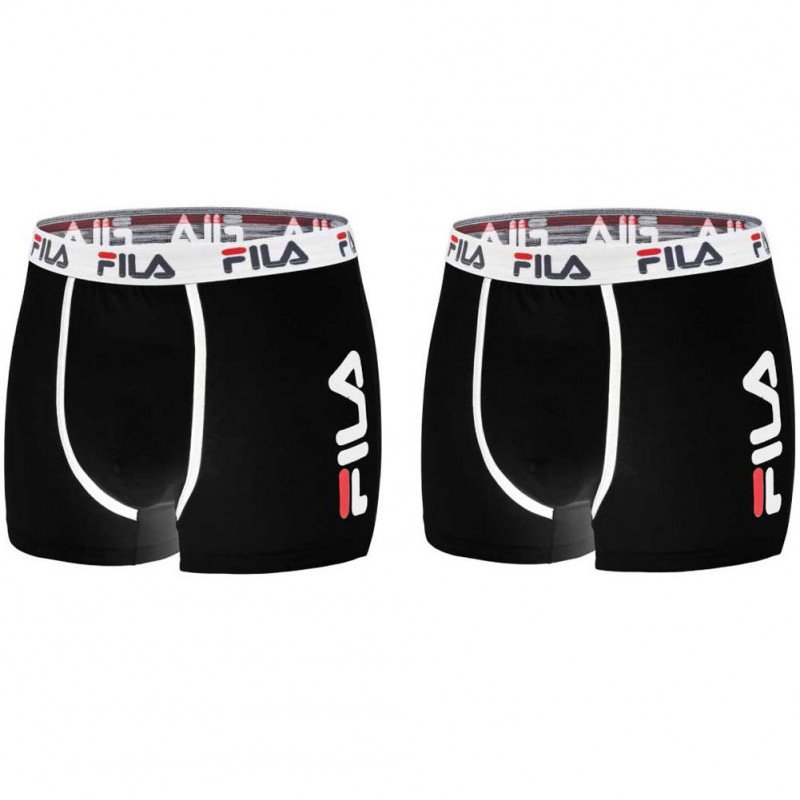 LOT DE 2 Boxer Sous-vêtements Homme CUISSEX2 Noir et Blanc