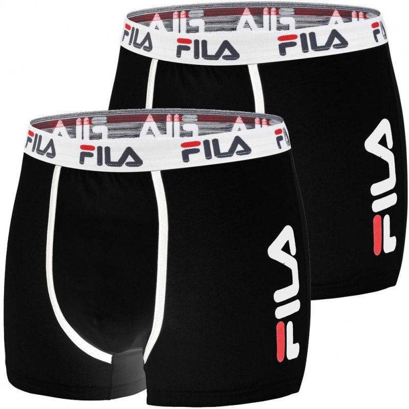 LOT DE 2 Boxer Sous-vêtements Homme CUISSEX2 Noir et Blanc