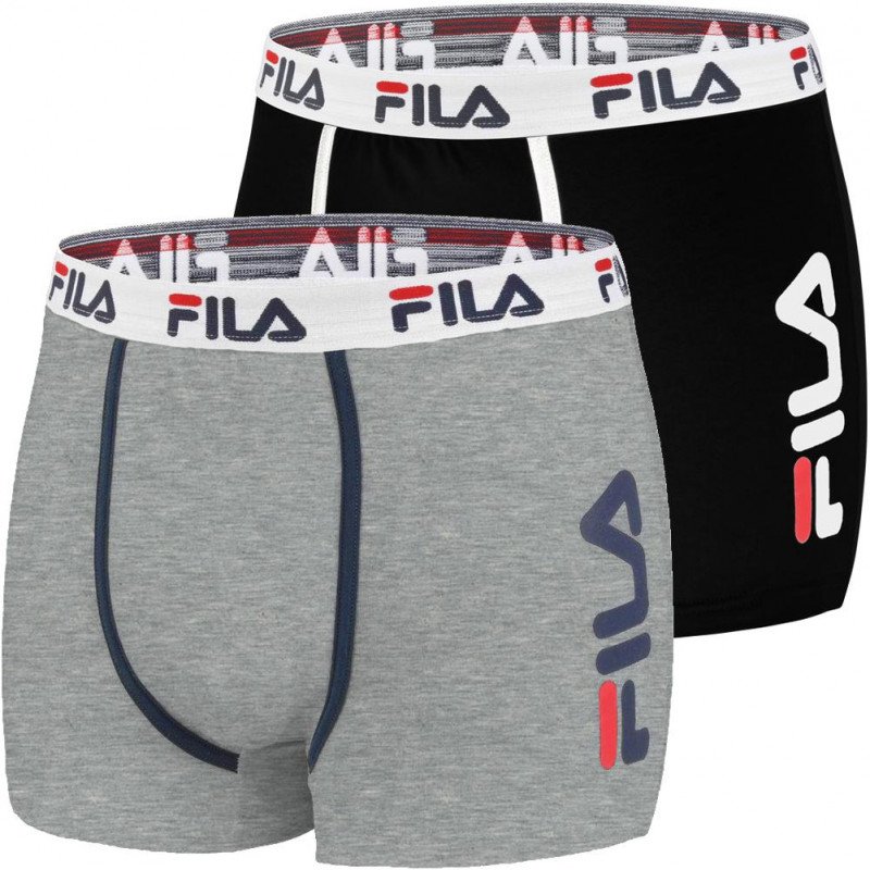 LOT DE 2 Boxer Sous-vêtements Homme CUISSEX2 Noir et Souris