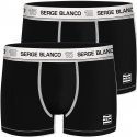 LOT DE 2 Boxer Sous-vêtements Homme BCX2CLASS1 Noir et Blanc