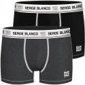 LOT DE 2 Boxer Sous-vêtements Homme BCX2CLASS1 Noir et Anthracite