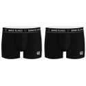 LOT DE 2 Boxer Sous-vêtements Homme BCX2CLASS2 Noir et Blanc