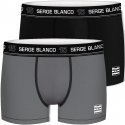 LOT DE 2 Boxer Sous-vêtements Homme BCX2CLASS2 Noir et Gris