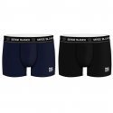 LOT DE 2 Boxer Sous-vêtements Homme BCX2CLASS2 Noir et Marine