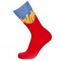 CRAZYSOCKS Chaussettes Homme Coton Bio TCX1 FRIB Rouge Bleu