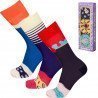 LOT DE 3 Chaussettes Chaussettes Homme TCX3 Multicolore et Noir