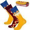 LOT DE 3 Chaussettes Chaussettes Homme TCX3 Jaune et Marron