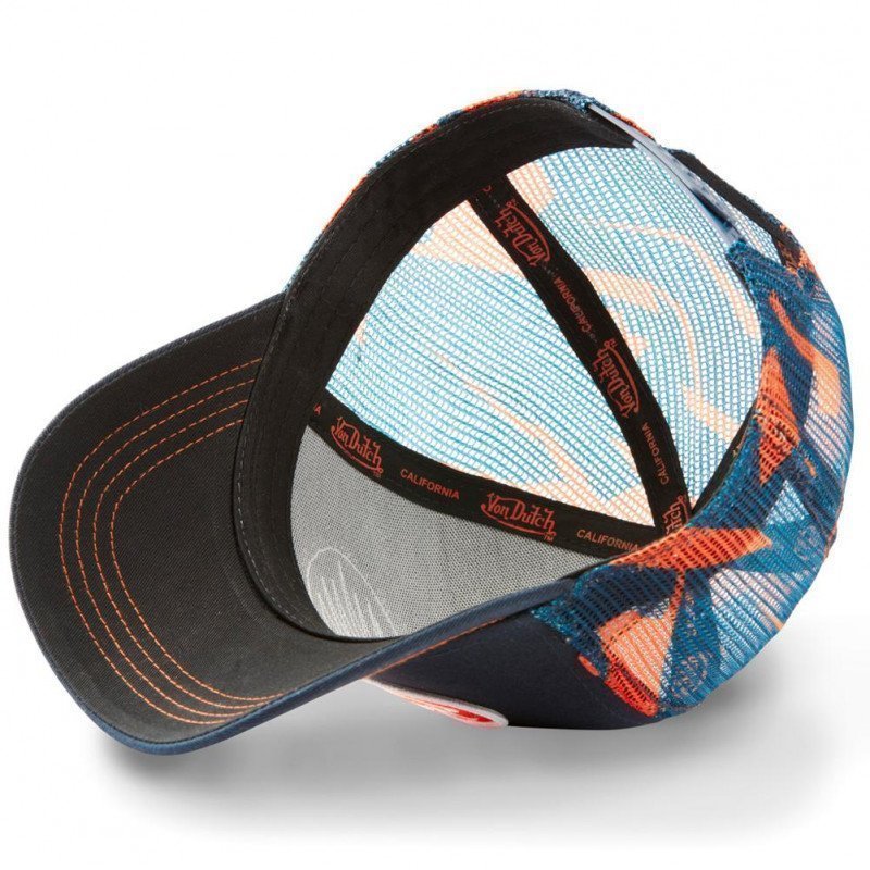 VON DUTCH Casquette Homme MicroCoton ABOB AOP Marine Orange