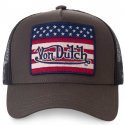 VON DUTCH Casquette Homme MicroCoton FLAKAK Marron