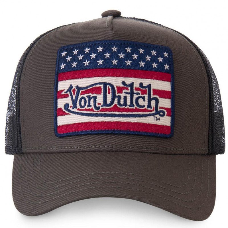 Casquette Homme FLAKAK Marron et Rouge