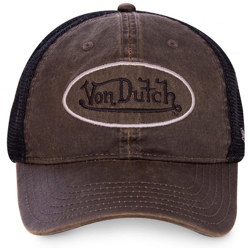 VON DUTCH Casquette Homme MicroCoton JOHN5 Marron