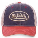 VON DUTCH Casquette Homme MicroCoton MAC2 Bleu Blanc Rouge