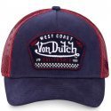 Casquette Homme WEST Bleu et Rouge