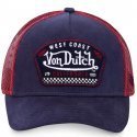 VON DUTCH Casquette Homme MicroCoton WEST Marine Rouge