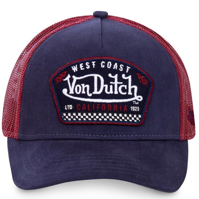 Casquette Homme WEST Bleu et Rouge