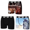 LOT DE 3 Boxer Sous-vêtements Homme BMX3 Noir et Bleu
