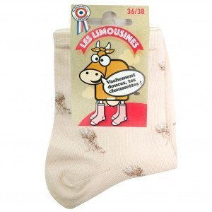 LES LIMOUSINES Mi-Chaussettes Femme Coton MEDUSE Rose