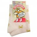 Mi-chaussettes Femme CRABE Rose et Pâle