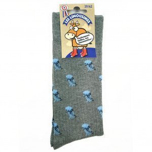 LES LIMOUSINES Chaussettes Homme Coton MEDUSE Gris