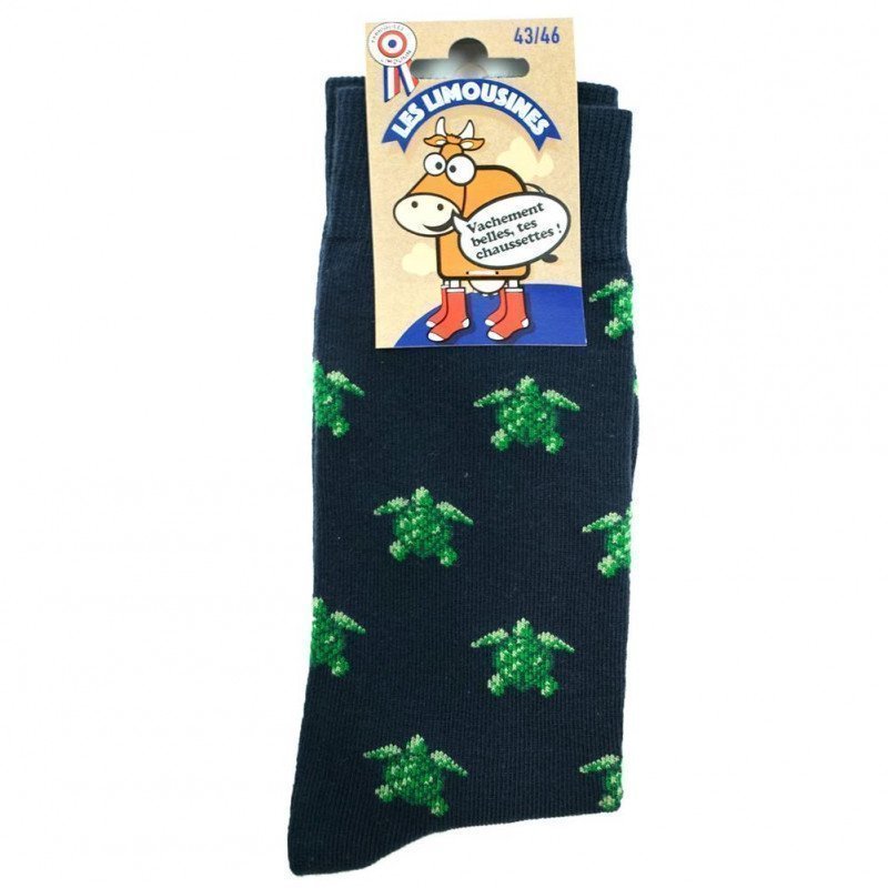 Chaussettes Homme TORTUE Bleu et Marine